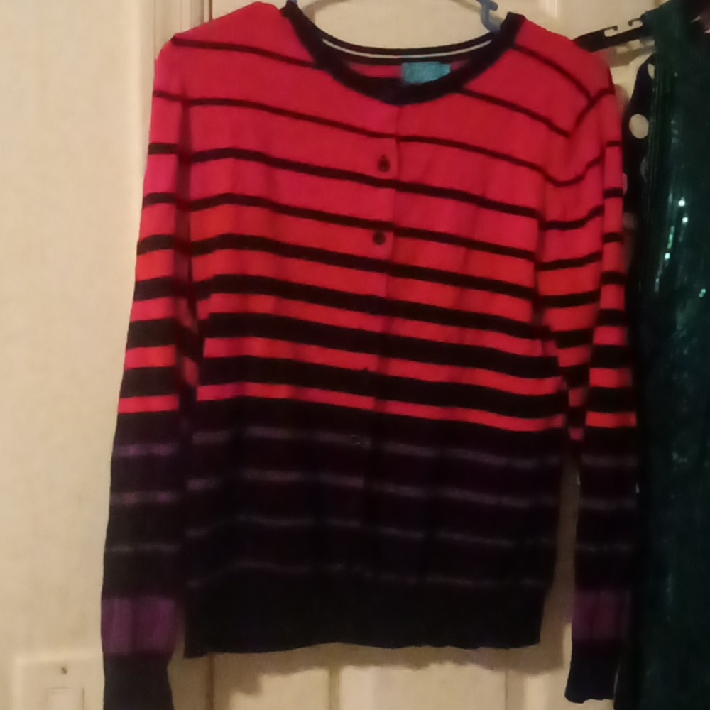 Pink-Purple Sweater Size Large